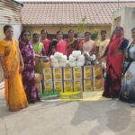 सौदामिनी महिला बचत गट खंडोबाची वाडी यांचा दिवाळी बाजार वाटप करीत अनोखा उपक्रम.