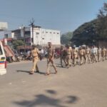 वडगाव निंबाळकर पोलीस स्टेशन कडून कोऱ्हाळे, वडगाव, करंजे पूल येथे पतसंचलन .