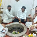 आयोध्या येथील राम लल्ला प्राणप्रतिष्ठा दिनानिमित्त सोमेश्वर येथे अभिषेक.