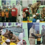 वडगाव निंबाळकर येथे वडगाव निंबाळकर पोलीस स्टेशन यांच्या वतीने जामा मज्जिद येथे इफ्त्यार  पार्टीचे आयोजन 