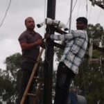 करंजेपूल ग्रामपंचायत अंतर्गत वाॅर्ङ नंबर 3 शेंङकरवाङी येथे ग्रामपंचायतच्या वतीने सी.सी. टिव्ही कॅमेरे बसविण्यात आले.