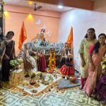 कोऱ्हाळे येथील शिंदे कुटुंबियांनी साकारला शिवकालीन देखावा