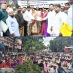 बारामती ! बारामती नगरपरिषद व पोलीस प्रशासनाच्या विरोधात पथविक्रेते (हॉकर) संघटना व सामाजिक कार्यकर्त्यांकडून निषेध मोर्चा .