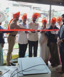 गगनबावडा येथे पोलीस मित्र संघटनेच्या जनसंपर्क कार्यालयाचे उद्घाटन.