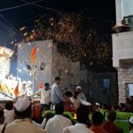 राम,लक्ष्मण,सीता,हनुमान व राधाकृष्ण यांच्या मूर्तीची नींबूत मध्ये मिरवणूक मिरवणुकी दरम्यान मुस्लिम बांधवांकडून फुलांची उधळण.