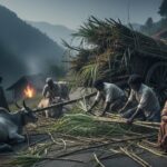 ऊस वाहतुकीचा धोका! भवानीनगरजवळ उतारावर बैलगाडी उलटली; मजुरासह कुटुंबाचा जीव धोक्यात