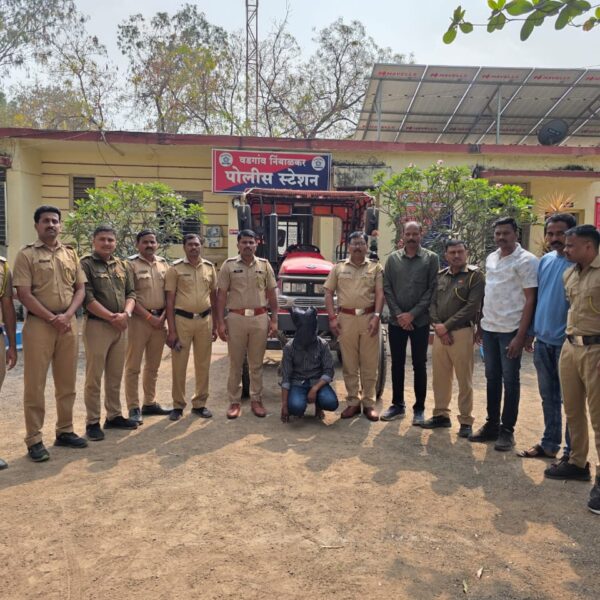 ट्रॅक्टर चोरी प्रकरणातील आरोपीच्या वडगाव निंबाळकर पोलिसांनी आवडलेल्या&hellip;