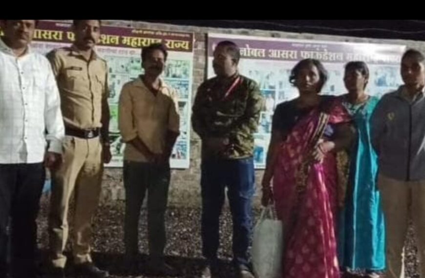 वडगाव निंबाळकर पोलिसांकडून माणुसकीचे दर्शन; मुर्टी येथील मनोरुग्ण महिलेस मनोबल आसरा फाउंडेशनमध्ये सुखरूप दाखल