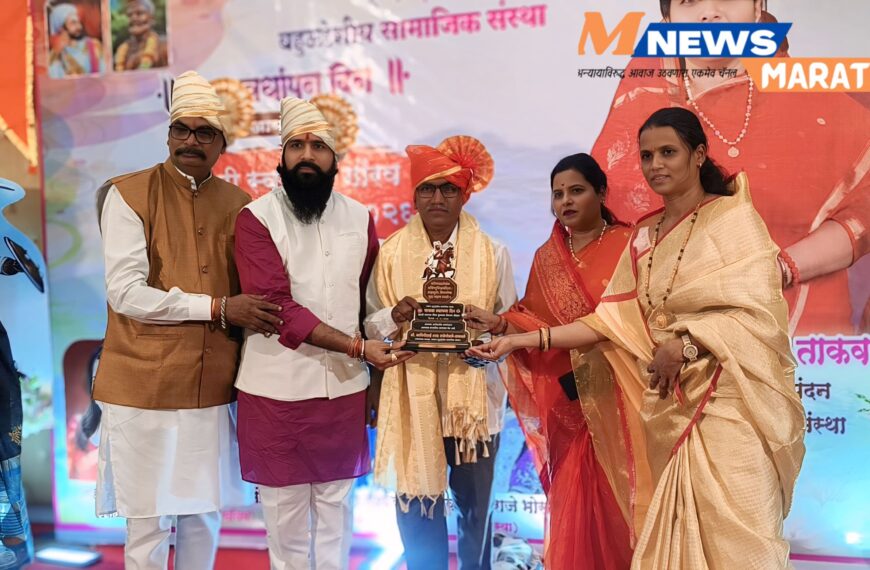 स्पंदन बहुउद्देशीय सामाजिक संस्थेच्या वतीने ‘हिंदवी स्वराज्य गौरव पुरस्कार प्रदान, दै. पुढारीचे पत्रकार काशिनाथ पिंगळे यांना पत्रकारितेतील पुरस्कार