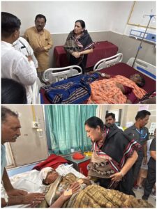 अपघातग्रस्त वारकऱ्यांची उपमुख्यमंत्री सुनेत्रा अजित पवार यांनी घेतली&hellip;