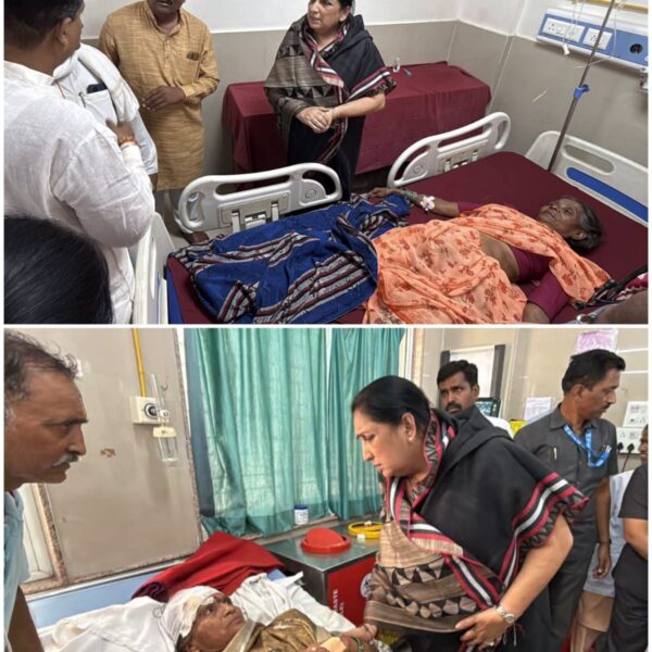अपघातग्रस्त वारकऱ्यांची उपमुख्यमंत्री सुनेत्रा अजित पवार यांनी घेतली&hellip;