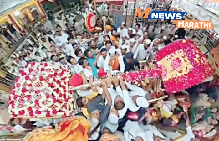 सोलापुरात संत गजानन महाराज आणि सद्गुरू प्रभाकर स्वामी महाराज यांच्या पालखी भेटीचा सोहळा भक्तिमय वातावरणात संपन्न
