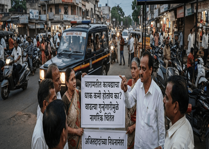 बारामती तालुक्यात कायद्याचा धाक कमी होतोय का? वाढत्या गुन्हेगारीच्या घटनांमुळे नागरिकांमध्ये चिंता; अजितदादांच्या निधनानंतर कायदा-सुव्यवस्थेचा प्रश्न ऐरणीवर?