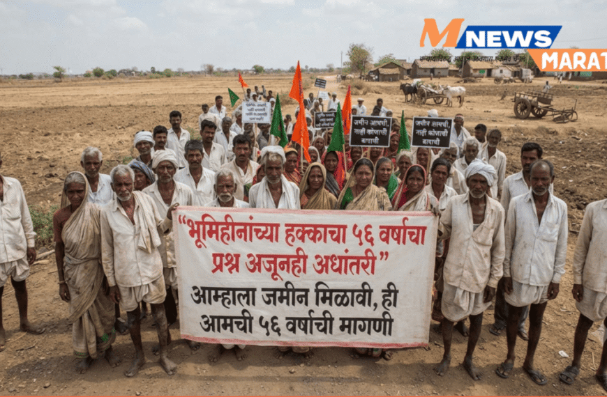 भूमिहीनांच्या हक्काचा ५६ वर्षांचा प्रश्न अजूनही अधांतरी; १४ ऑगस्टपासून हलगीनाद आंदोलनाचा इशारा
